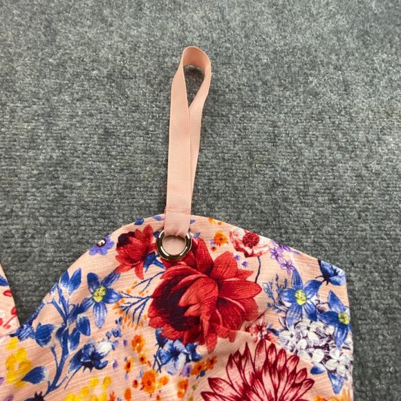 Guess Los Angeles Dress Womens 10 Pink Floral Print Cottagecore Fairy Sweetheart - Picture 7 of 13
